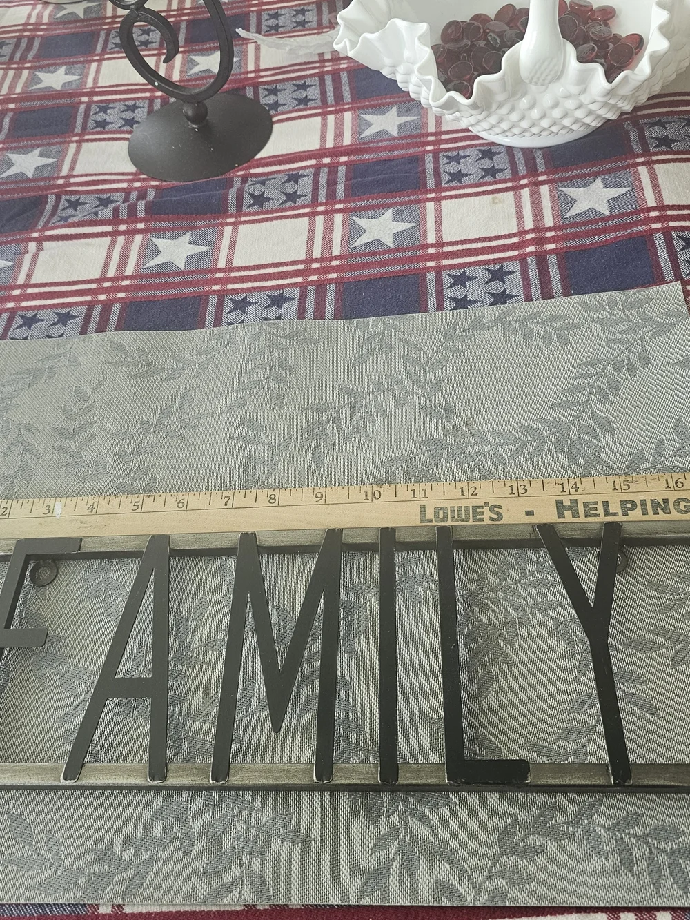 Threshold Metal FAMILY Wall Sign in Gray
